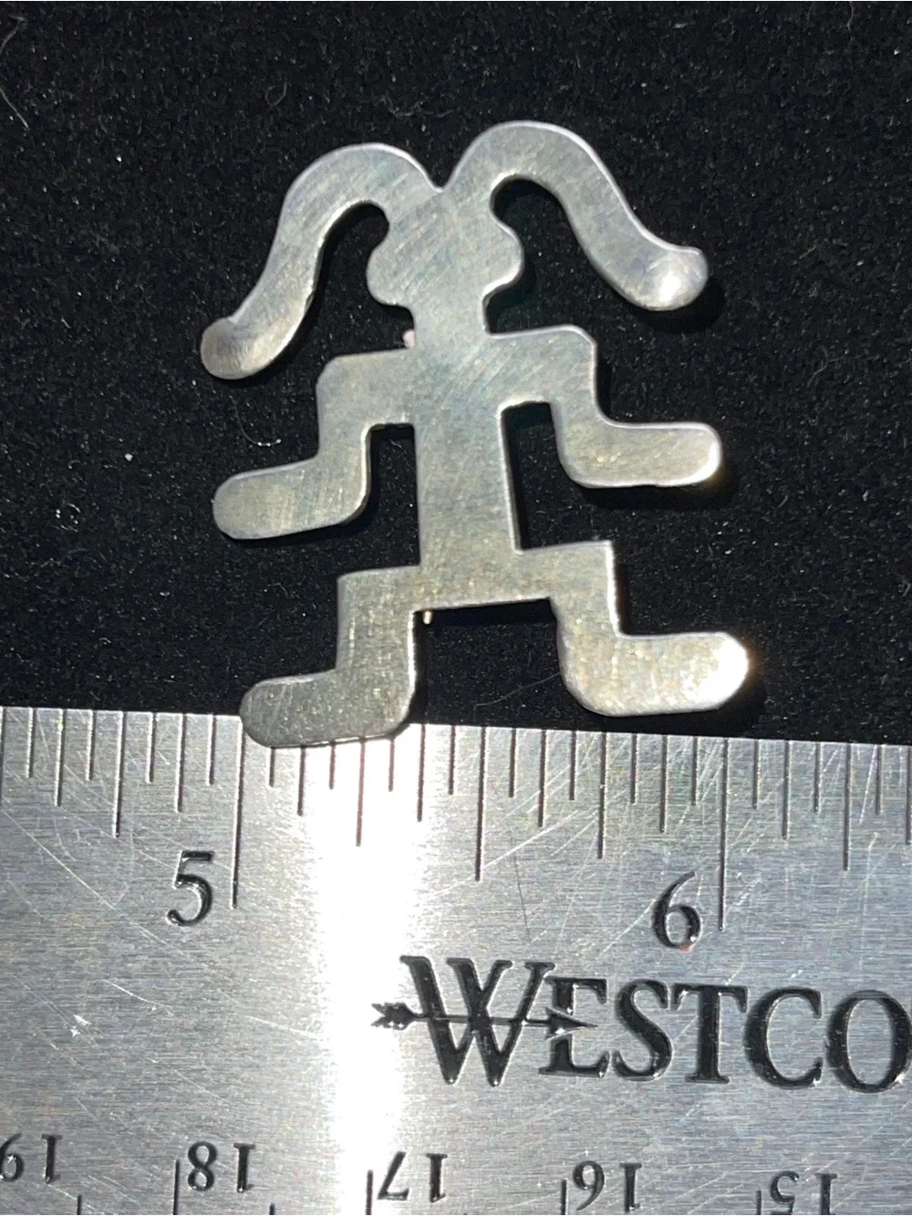 Vintage Southwestern Native American Yei Longevity 925 Sterling Brooch